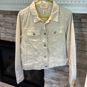 NWOT Free People Jean Jacket- Cream M
